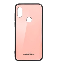 Накладка Glass Case Xiaomi Redmi Note 6 / Note 6 Pro (персик)