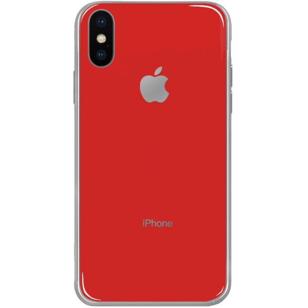 Силиконовый чехол Zefir Case Apple iPhone X / XS (Красный)
