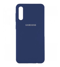 Силикон Original Case Samsung Galaxy A70 (2019) (Тёмно-синий)