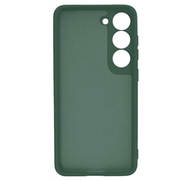 Чехол Silicone Case Samsung Galaxy S23 (Тёмно-зелёный)