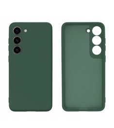 Чехол Silicone Case Samsung Galaxy S23 (Тёмно-зелёный)