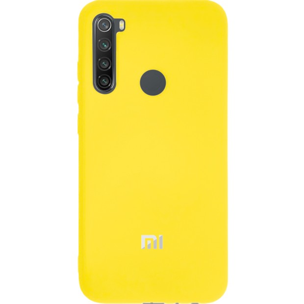 Силикон Original Case (HQ) Xiaomi Redmi Note 8 (Желтый)