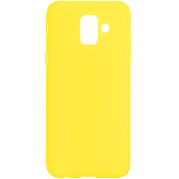 Силиконовый чехол iNavi Color Samsung Galaxy A6 (2018) A600 (желтый)