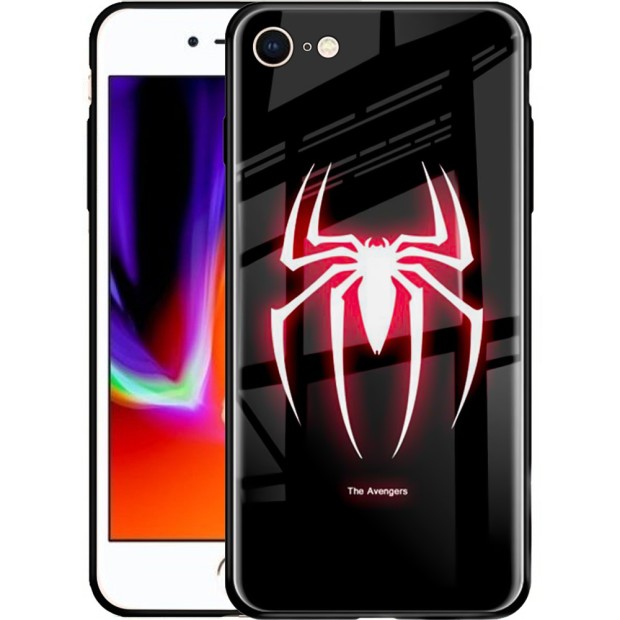 Накладка Luminous Glass Case Apple iPhone 7 / 8 (Spider-Man)