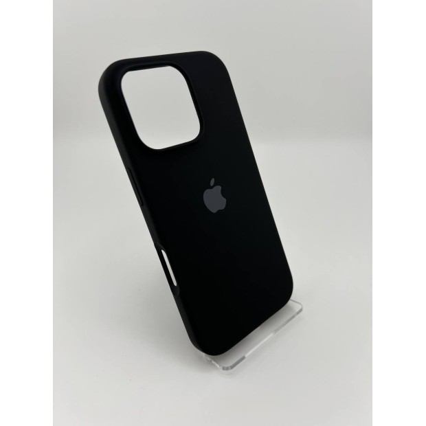 Силикон Original Round Case Apple iPhone 16 Pro (07) Black