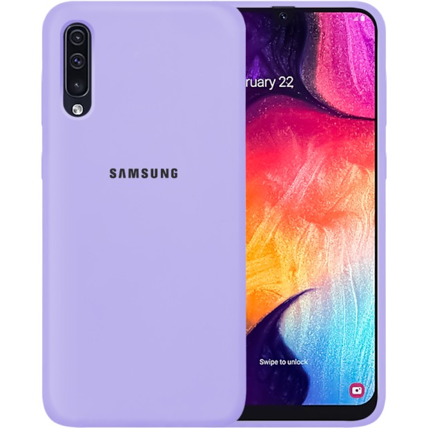 Силикон Original 360 Case Logo Samsung Galaxy A30s / A50 / A50s (2019) (Фиалковый)