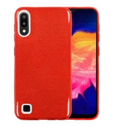 Силиконовый чехол Glitter Samsung Galaxy A10 / M10 (2019) (Красный)