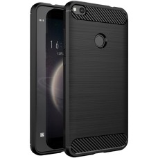 Силиконовый чехол Polished Carbon Huawei P8 Lite (черный)