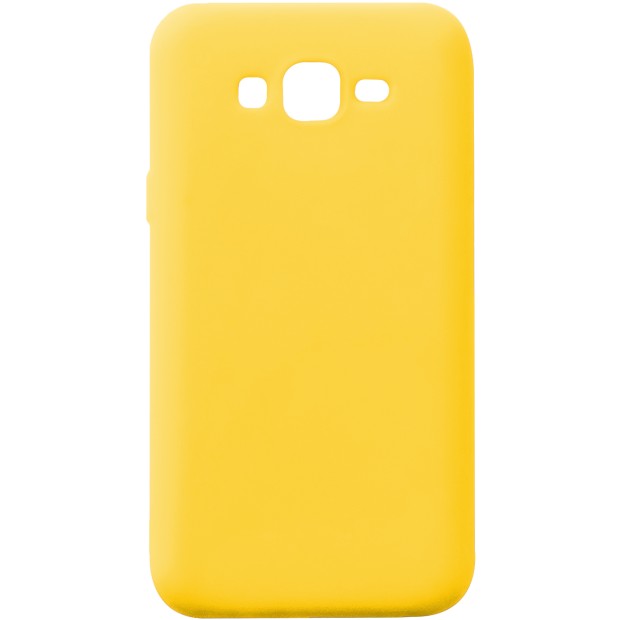 Чехол Силикон iNavi Color для Samsung Galaxy J7 (2015) J700 (желтый)