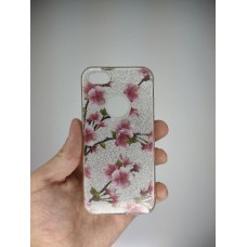 Силикон Glitter Apple iPhone 5 / 5s / SE (Sakura)