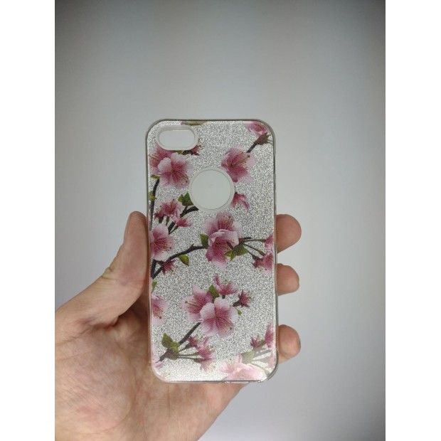 Силікон Glitter Apple iPhone 5 / 5s / SE (Sakura)