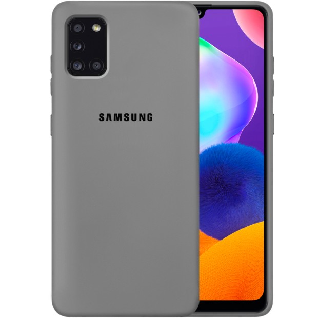 Силикон Original 360 Case Logo Samsung Galaxy A31 (2020) (Серый)
