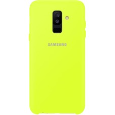 Силиконовый чехол Original Case Samsung Galaxy A6 Plus (2018) A605 (Лайм)