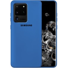 Силикон Original 360 Case Logo Samsung Galaxy S20 Ultra (Кобальт)