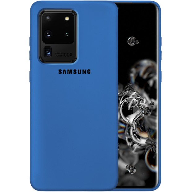Силикон Original Case Samsung Galaxy S20 Ultra (Кобальт)