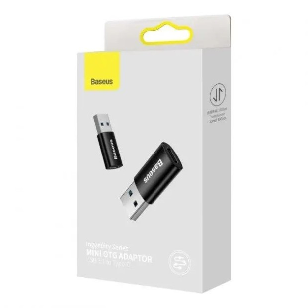 Переходник OTG Baseus Ingenuity Mini USB 3.1 to Type-C (Чёрный) ZJJQ000101