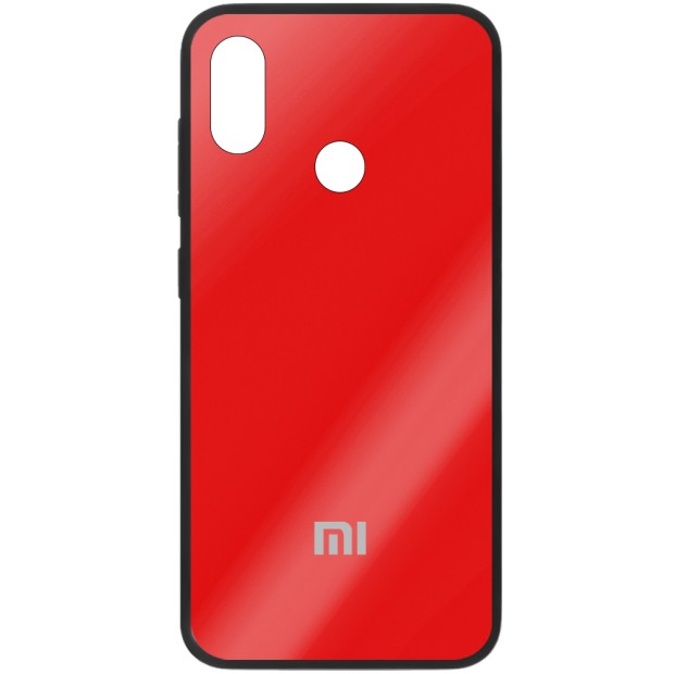 Накладка Glass Case Xiaomi Mi8 (красный)