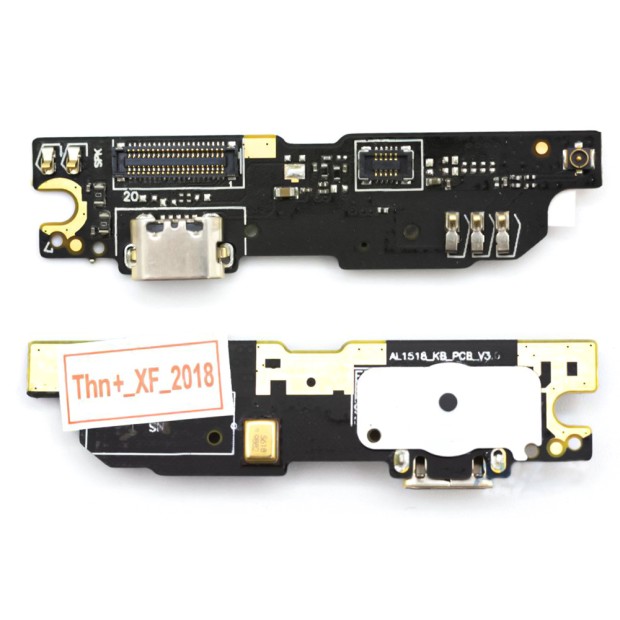 Шлейф (Flat Cable) Meizu M3 Note (L681) с разъёмом зарядки, микрофоном, вибро, плата зарядки