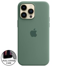 Силикон Original Round Case Apple iPhone 14 Pro Max (55) Blackish Green