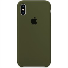 Силиконовый чехол Original Case Apple iPhone X / XS (46) Deep Green