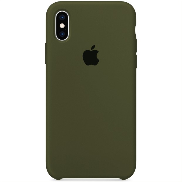 Силиконовый чехол Original Case Apple iPhone X / XS (46) Deep Green