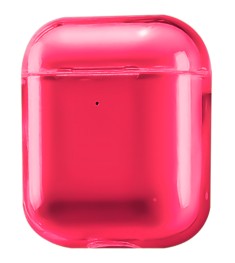 Чехол для наушников Clear Case Apple Airpods (Red)