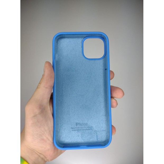 Силикон Original Round Case Apple iPhone 15 Plus (12) Royal Blue