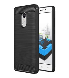 Силиконовый чехол Polished Carbon Lenovo K6 Note (Черный)