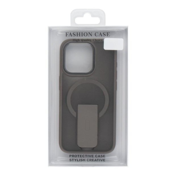 Накладка FrostFlex Stand Magsafe Apple iPhone 15 Pro (Titanium)