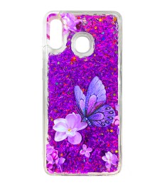Силикон Liquid Fashion Samsung A20 / A30 (2019) (Butterfly)