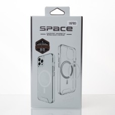 Силикон Space Case MagSafe Apple iPhone 16 Pro (Прозрачный)