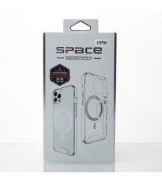 Силикон Space Case MagSafe Apple iPhone 16 Pro (Прозрачный)