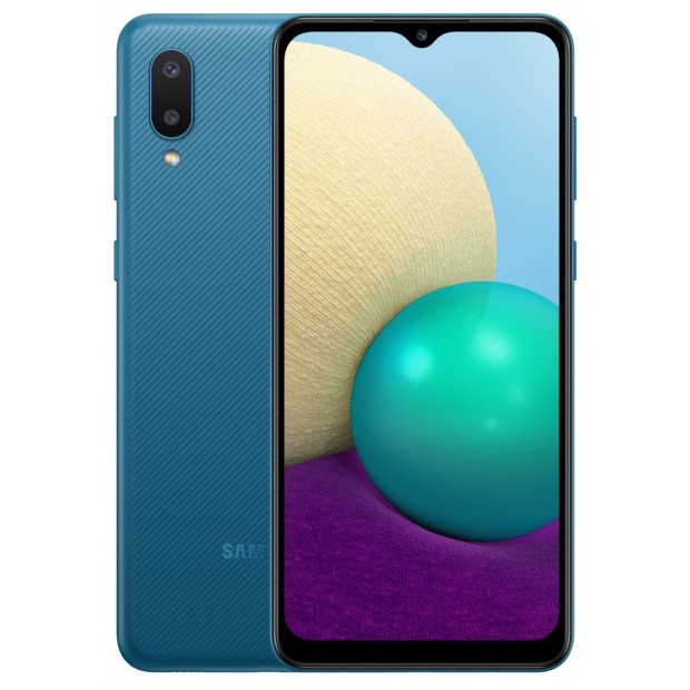 Мобильный телефон Samsung Galaxy A02 2/32Gb (Blue) (Grade A+) Б/У