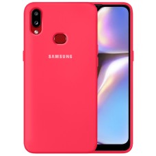 Силікон Original 360 Case Logo Samsung Galaxy A10s (2019) (Малиновий)