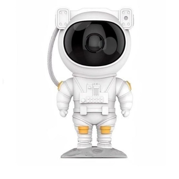 Детский ночник-проектор звёздного неба Astronaut (Белый)