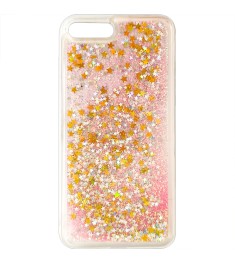 Силикон Liquid Fashion Apple iPhone 7 Plus / 8 Plus (Pink Stars)