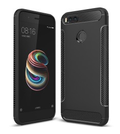 Силикон Soft Carbon Xiaomi Mi A1 / Mi5x (Чёрный)