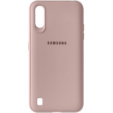 Силикон Junket Cace Samsung Galaxy A01 (Пудровый)