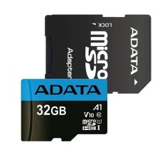 Карта памяти MicroSDHC A-DATA Premier 32Gb (UHS-1) (A1) (Class 10) + SD-адаптер