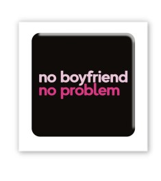 3D-стикер "No boyfriend-no problem"