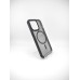 Силикон iPaky Carbon Clear with MagSafe iPhone 13 Pro (Black)