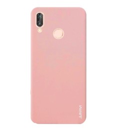 Силиконовый чехол iNavi Color Huawei P20 Lite (персик)