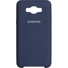 Силиконовый чехол Original Case Samsung Galaxy J7 (2016) J710 (Тёмно-синий)