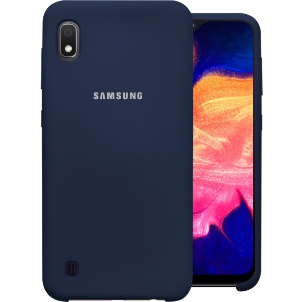 Силиконовый чехол Original Case Samsung Galaxy A10 / M10 (2019) (Тёмно-синий)