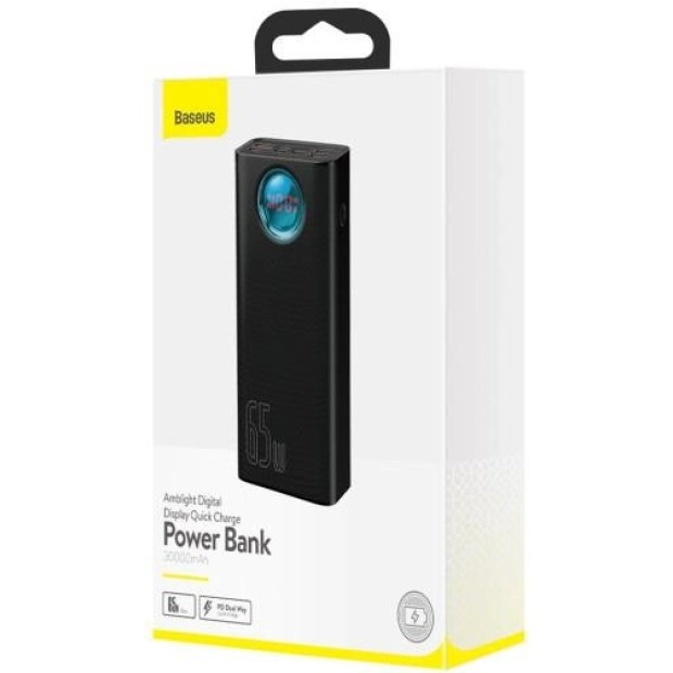 PowerBank Baseus Amblight Overseas 30000mAh 65W (PPLG000101) (Black)