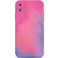 Силікон WAVE Watercolor Case iPhone X / XS (pink / purple)