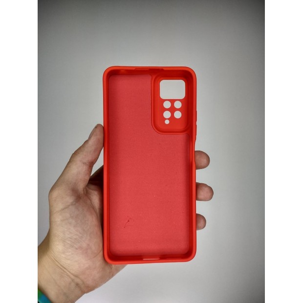Силикон Original ShutCam Xiaomi Redmi Note 11 Pro (Красно-оранжевый)