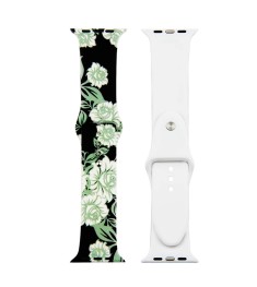 Ремешок Print Apple Watch Silicone 42 / 44mm (Flowers 4)