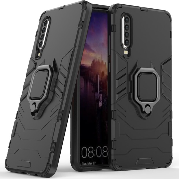 Бронь-чехол Ring Armor Case Huawei P30 (Чёрный)
