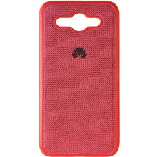Силикон Textile Huawei Y3 (2017) (Красный)